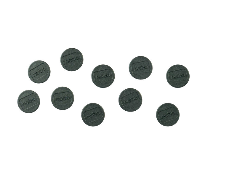 Nobo  Magnete, 13 mm, 10 Stück, schwarz Schwarz