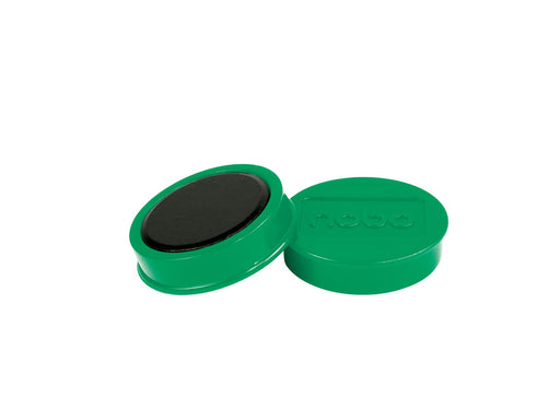 Nobo  Magnete, 38 mm, extra stark, 10 Stück, farbig sortiert Grün