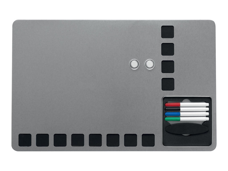 Nobo Quartet combo board - 610 x 390 mm - black silver
