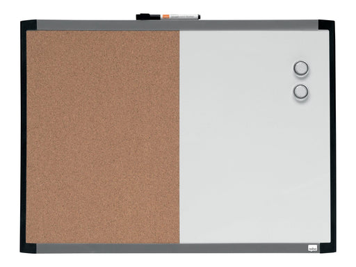 Nobo Quartet combo board: whiteboard bulletin board - 585 x 430 mm