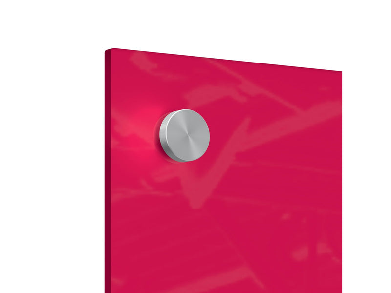 Nobo  Schmales Glas Whiteboard 30 x 60 cm Rot