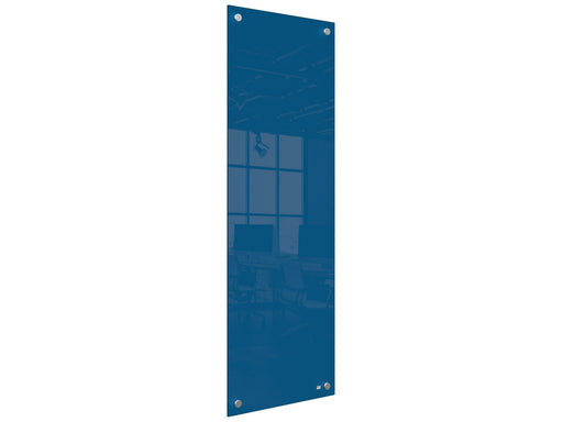 Nobo  Schmales Glas Whiteboard 30 x 90 cm Blau