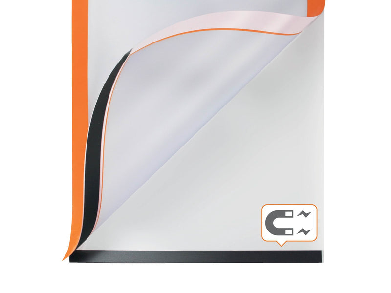 Nobo  Self-adhesive Magnetic Poster Frame A3 Orange