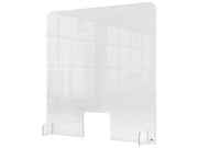 Nobo Skrankedeler akryl med åbning 70x85cm