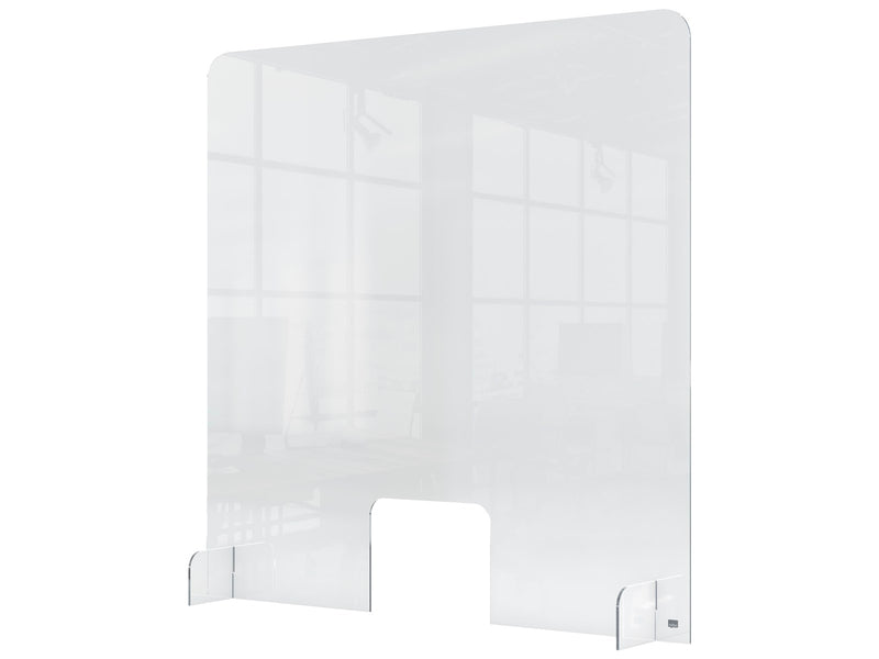 Nobo Skrankedeler akryl med åbning 70x85cm