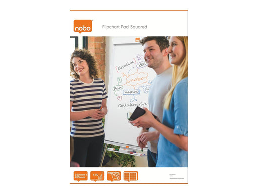 Nobo - flip chart pad - 650 x 1000 mm - 50 sheets (pack of 2)