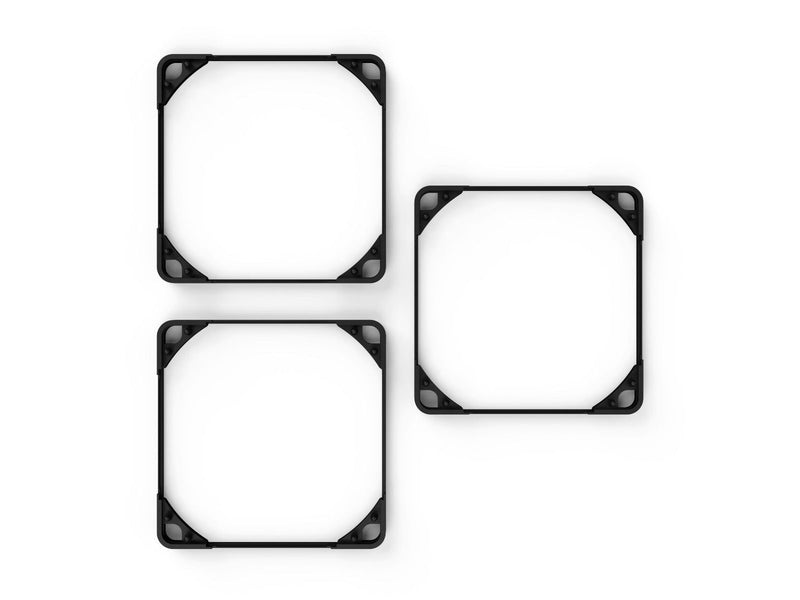 Noctua NA-SAVG1 chromax.black Anti-vibration gaskets 120mm - Muffler Aufwand - 120mm - Schwarz