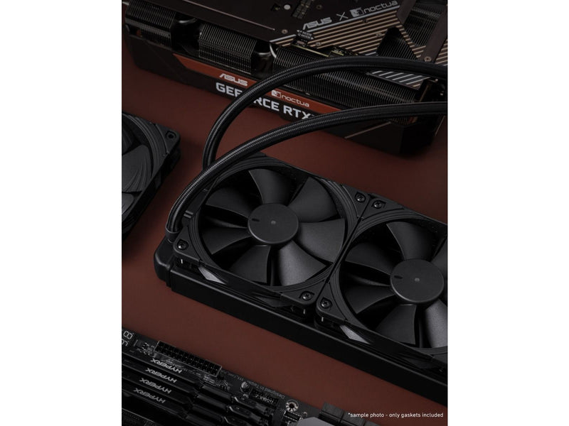 Noctua NA-SAVG1 chromax.black Anti-vibration gaskets 120mm - Muffler Aufwand - 120mm - Schwarz