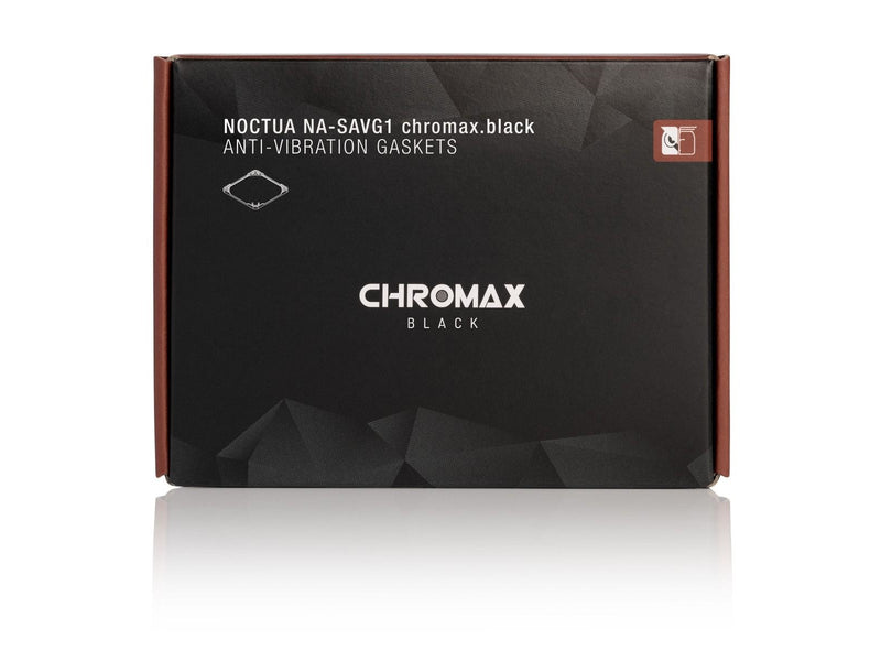 Noctua NA-SAVG1 chromax.black Anti-vibration gaskets 120mm - Muffler Aufwand - 120mm - Schwarz