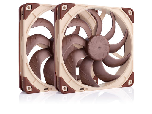 Noctua NF-A14x25 G2 PWM Sx2-PP (2-pack) - Gehäuselüfter - 140mm - Braun - 25 dBA