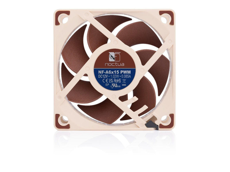 Noctua NF-A6x15 PWM - Gehäuselüfter - 60mm - Braun - 20 dBA
