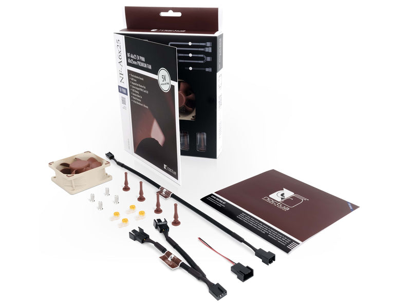 Noctua NF-A6x25 5V - Gehäuselüfter - 60mm - Braun - 19 dBA