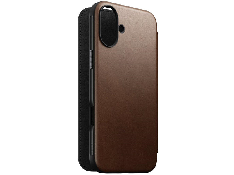 Nomad Modern Leather Folio - iPhone 16 Plus | Brown |  Leather