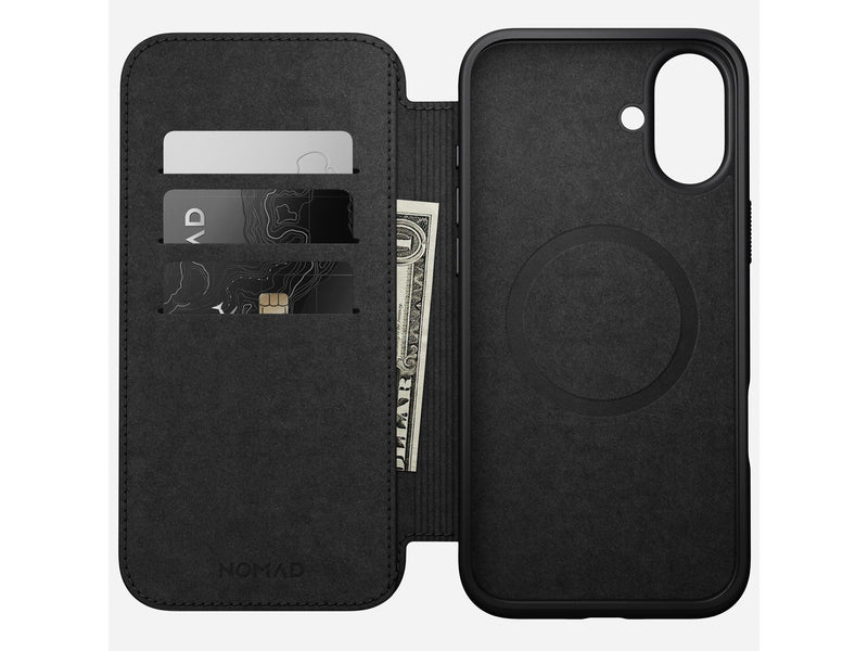 Nomad Modern Leather Folio - iPhone 16 Plus | Brown |  Leather