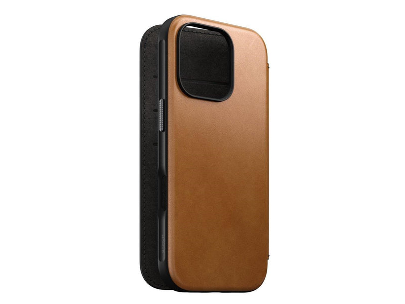 Nomad Modern Leather Folio - iPhone 16 Pro | English Tan-C |  Leather