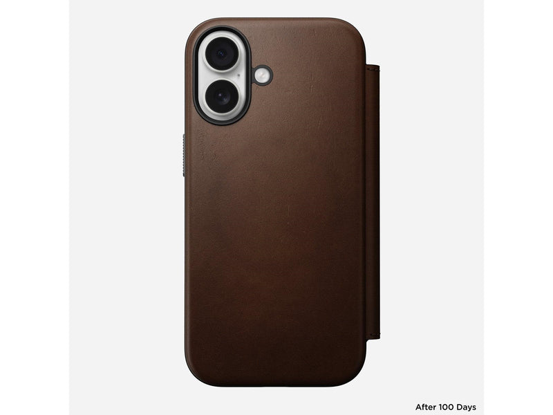 Nomad - Modern Leather Folio - iPhone 17 | Brown |  Leather