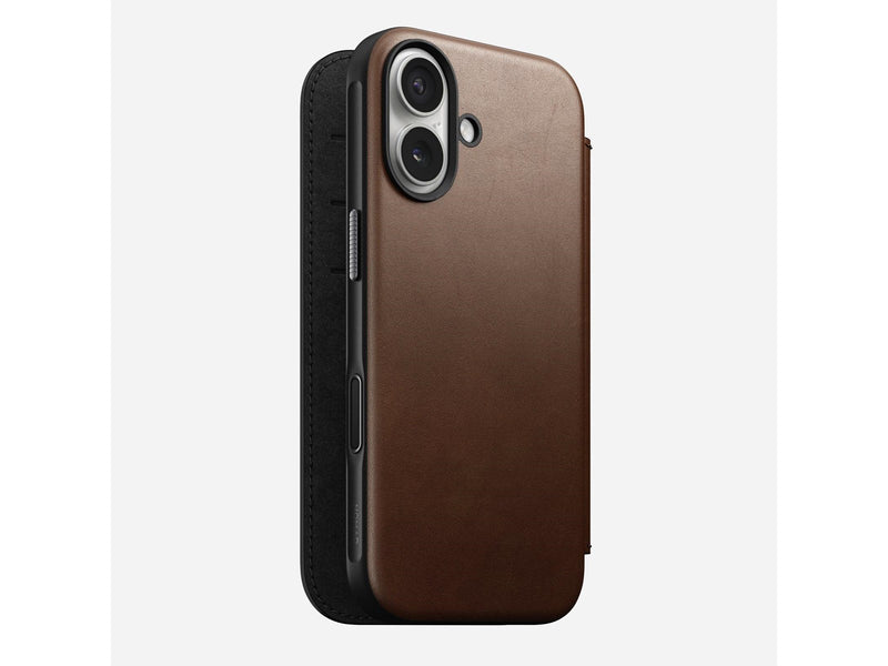 Nomad - Modern Leather Folio - iPhone 17 | Brown |  Leather