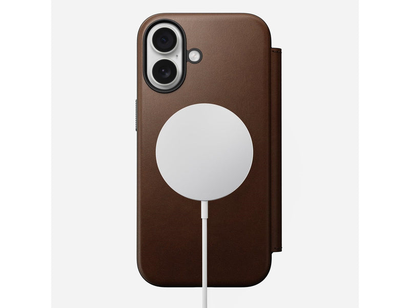 Nomad - Modern Leather Folio - iPhone 17 | Brown |  Leather