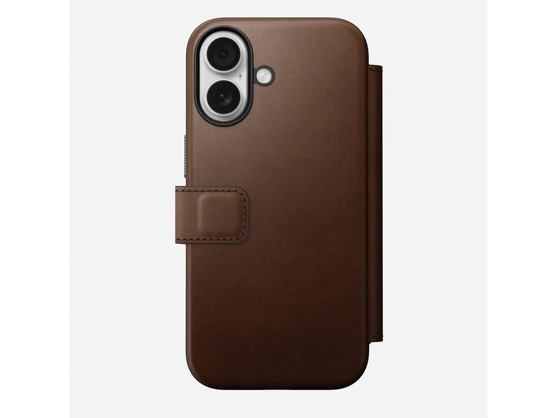 Nomad - Modern Leather Folio - iPhone 17 | Brown |  Leather