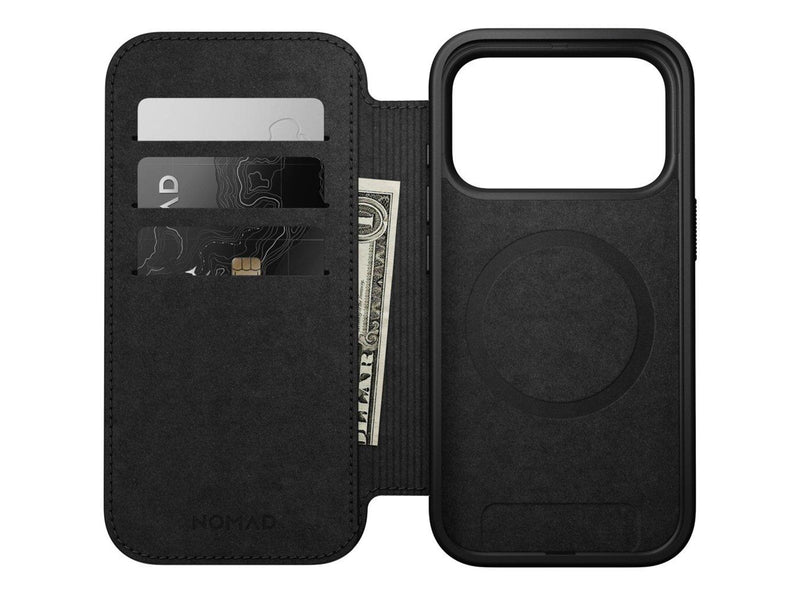 Nomad - Modern Leather Folio - iPhone 17 Pro | Black |  Leather