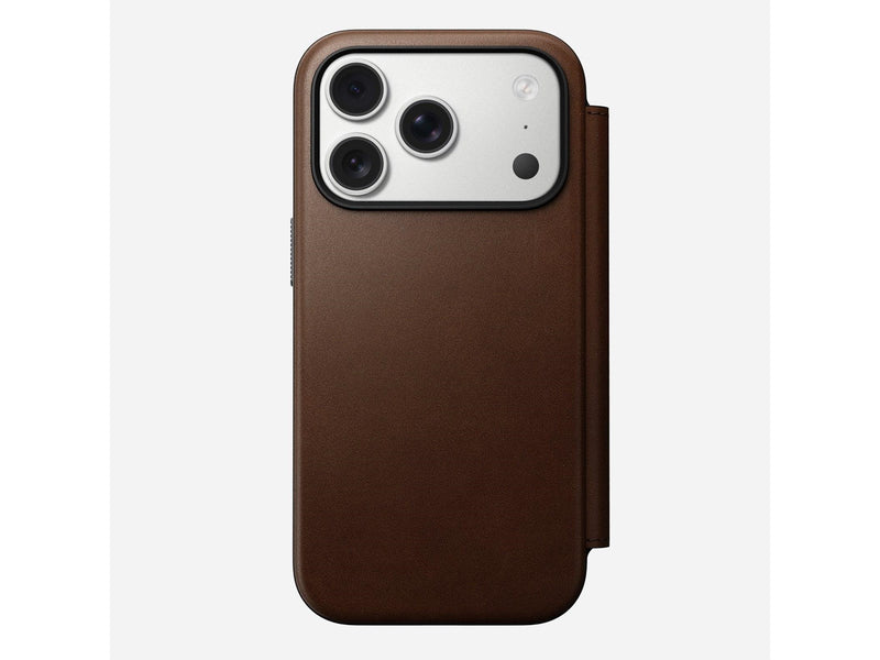 Nomad - Modern Leather Folio - iPhone 17 Pro | Brown |  Leather