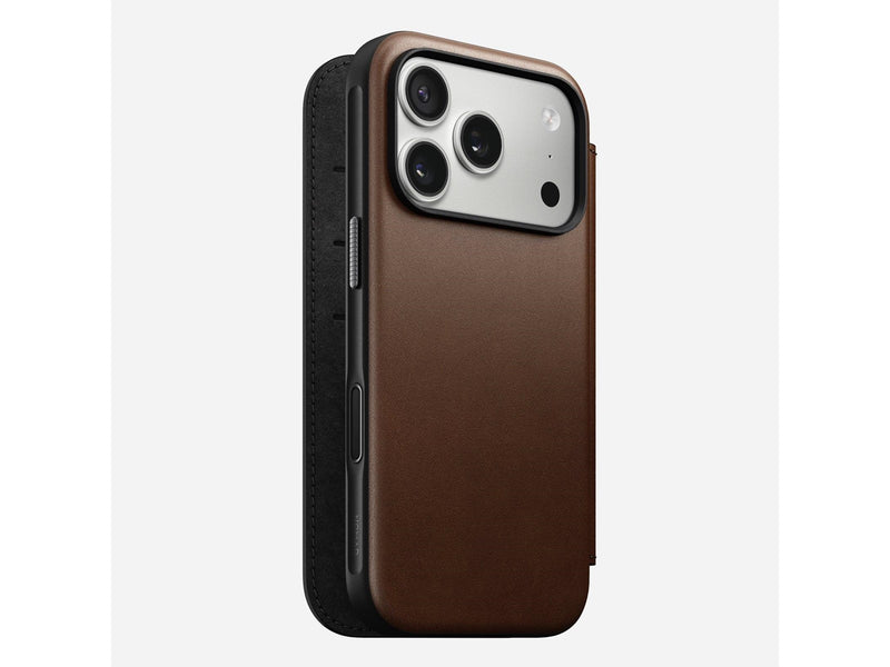 Nomad - Modern Leather Folio - iPhone 17 Pro | Brown |  Leather