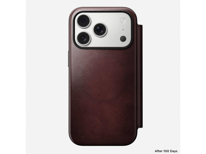 Nomad - Modern Leather Folio - iPhone 17 Pro | Burgundy | Horween