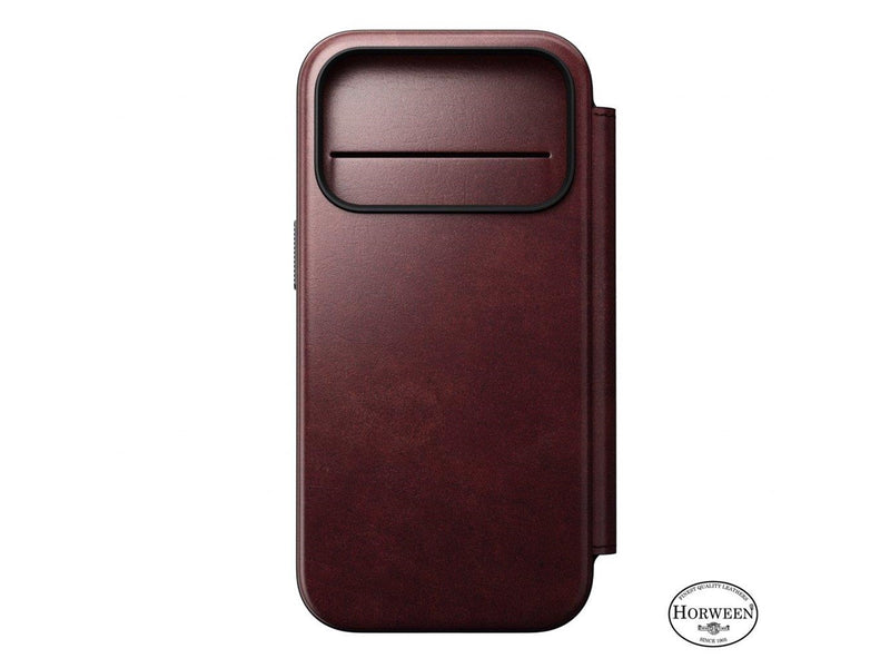 Nomad - Modern Leather Folio - iPhone 17 Pro | Burgundy | Horween
