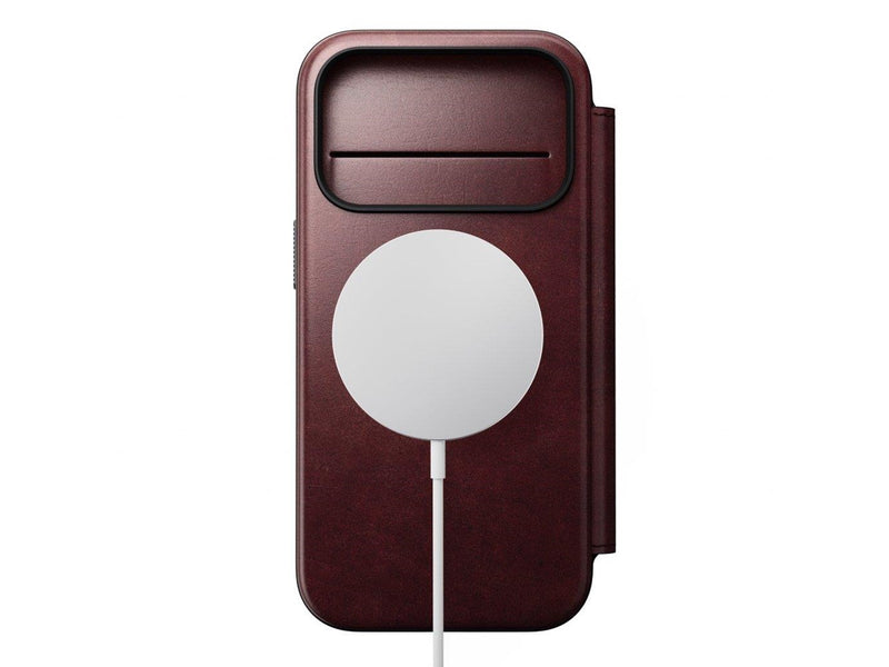 Nomad - Modern Leather Folio - iPhone 17 Pro | Burgundy | Horween