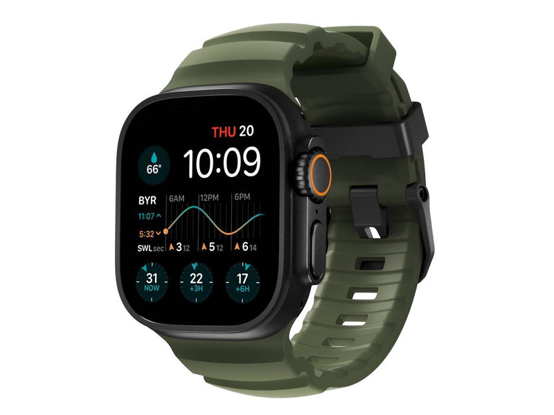 Nomad Rocky Point Band - 45mm | Forest| Black Hardware
