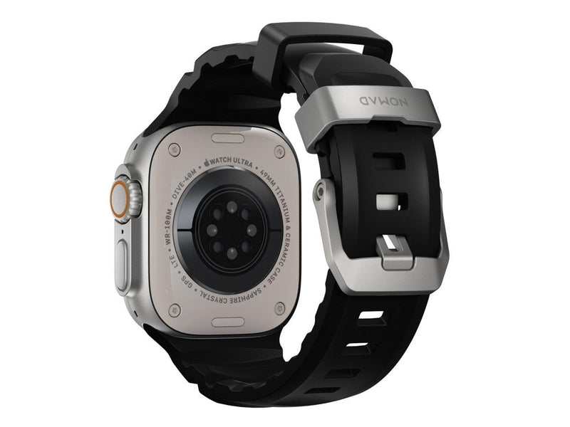Nomad Rocky Point Band - 46mm/49mm | Carbon Black | Natural Hardware