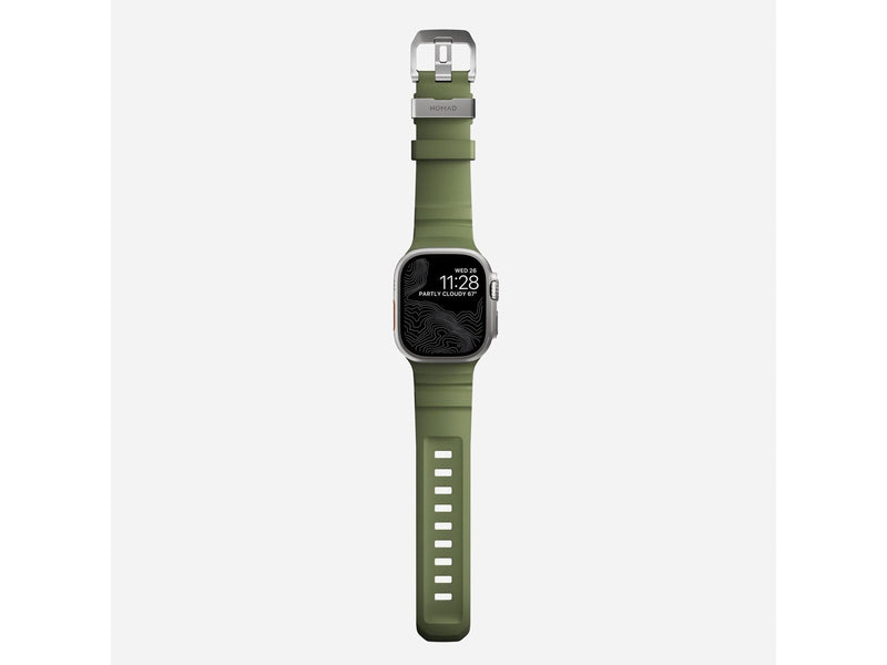 Nomad Rocky Point Band - 46mm/49mm | Forest | Natural Hardware