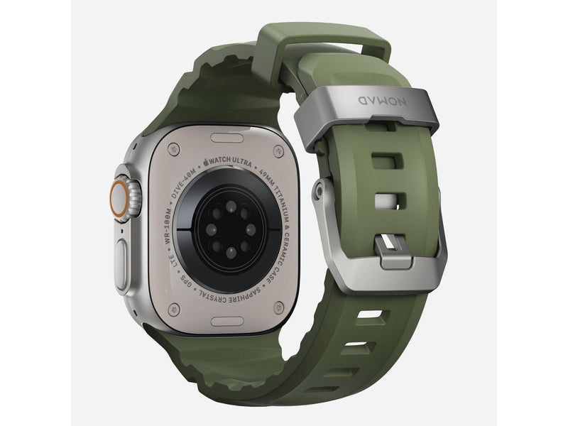 Nomad Rocky Point Band - 46mm/49mm | Forest | Natural Hardware