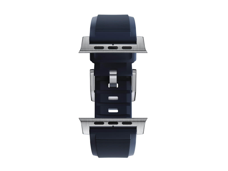 Nomad Rugged Strap - atlantic blue/silver - AW Ultra 2/1 49mm 9/8/7 45mm/6/SE/5/4 44mm/3/2/1 42mm
