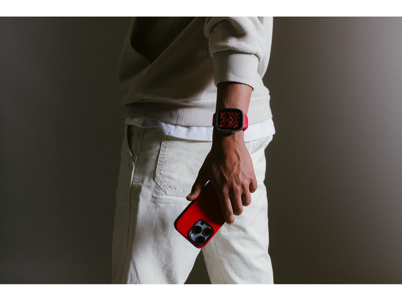 Nomad Sport Case iPhone 15 Pro Night Watch Red