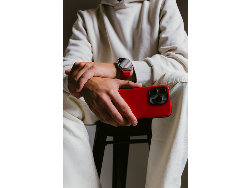 Nomad Sport Case iPhone 15 Pro Night Watch Red