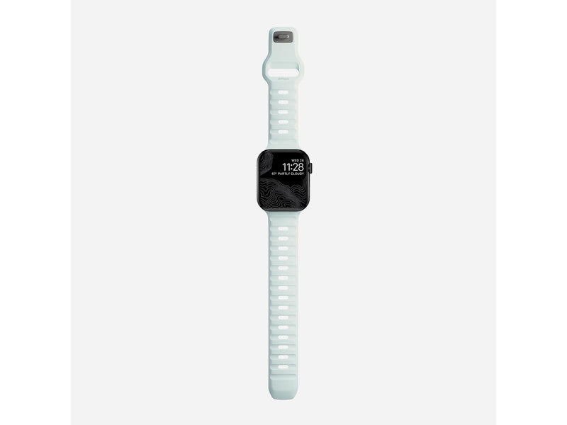 Nomad Sport Strap Ice Blue Glow - Apple Watch 42mm/41mm/40mm/38mm