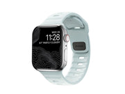 Nomad Sport Strap Ice Blue Glow - Apple Watch 42mm/41mm/40mm/38mm