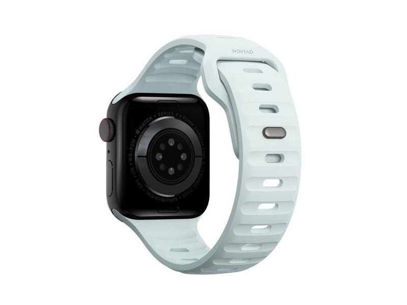 Nomad Sport Strap Ice Blue Glow - Apple Watch 42mm/41mm/40mm/38mm
