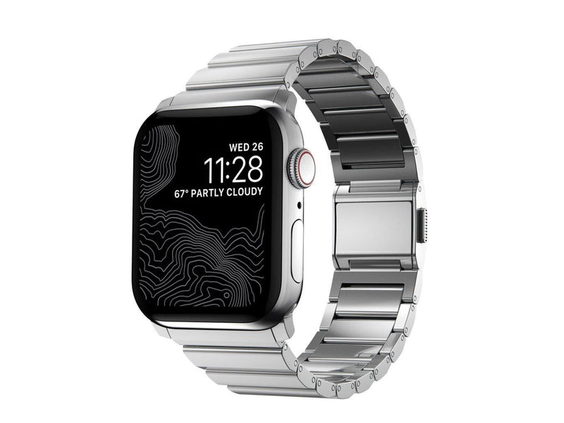 Nomad - Steel Band - 44mm/42mm | Silver Hardware | V2