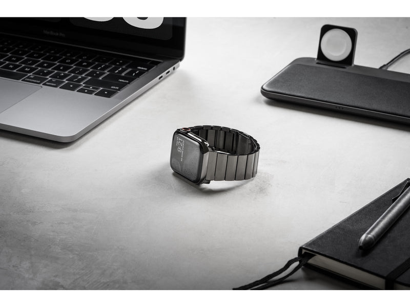 Nomad Strap Stainless Steel Graphite Black V2 42/44/45/49 mm
