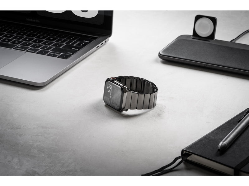 Nomad Strap Stainless Steel Graphite Black V2 42/44/45/49 mm