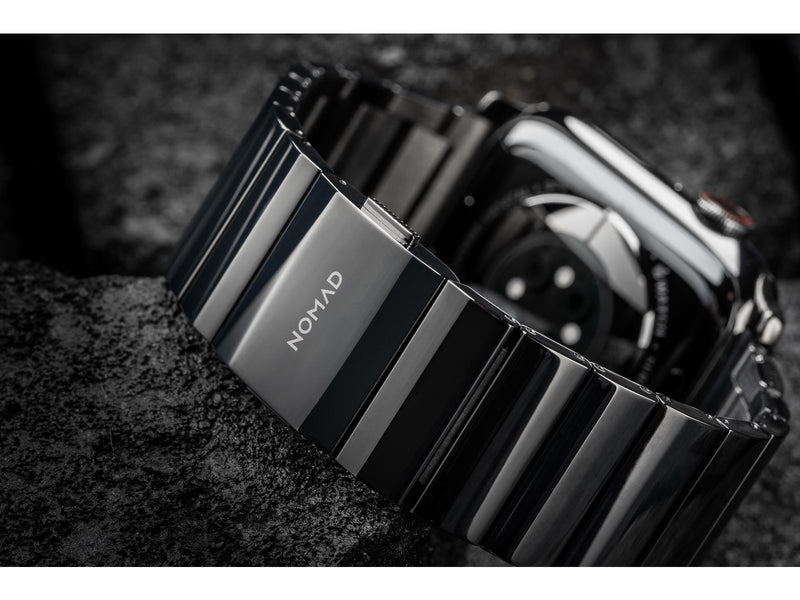 Nomad Strap Stainless Steel Graphite Black V2 42/44/45/49 mm