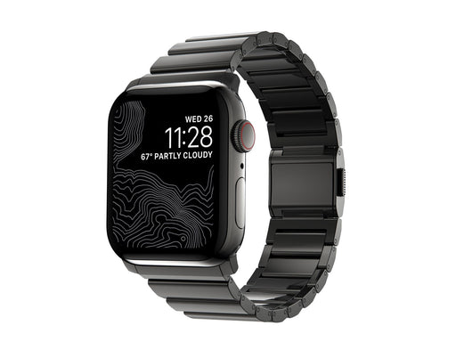 Nomad Strap Stainless Steel Graphite Black V2 42/44/45/49 mm