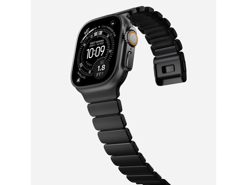 Nomad Stratos Band - 49mm | Black Titanium | Black FKM