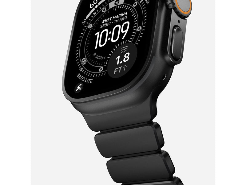 Nomad Stratos Band - 49mm | Black Titanium | Black FKM