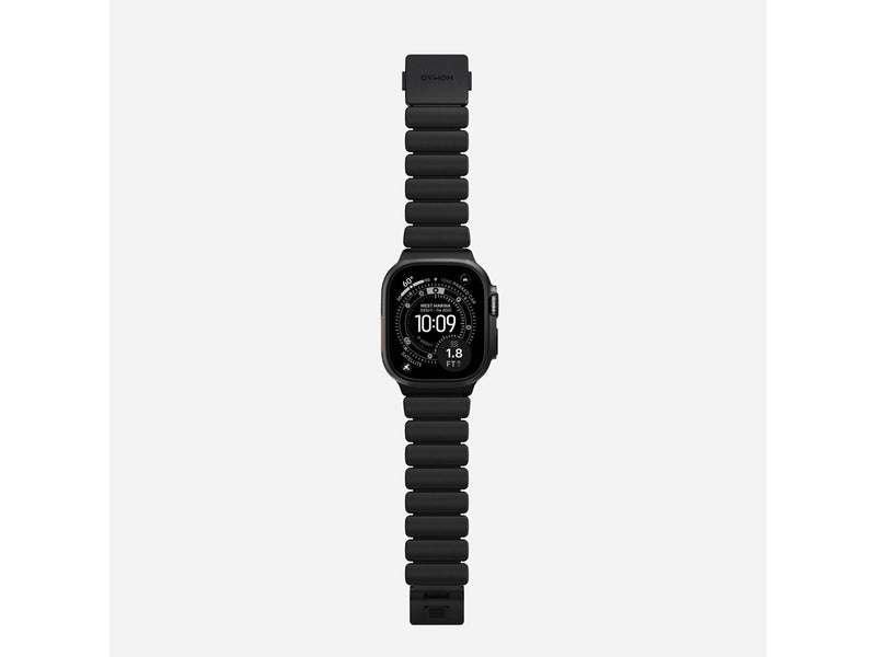 Nomad Stratos Band - 49mm | Black Titanium | Black FKM