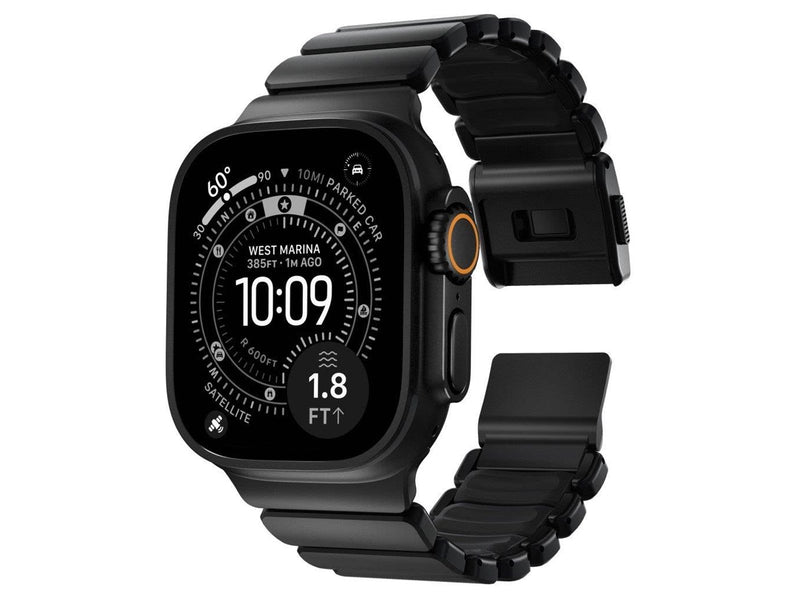 Nomad Stratos Band - 49mm | Black Titanium | Black FKM