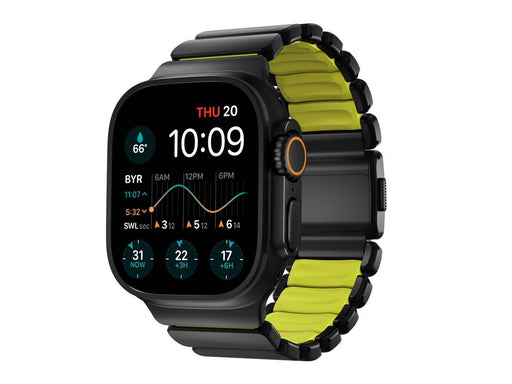 Nomad Stratos Band - 49mm | Black Titanium | Volt FKM