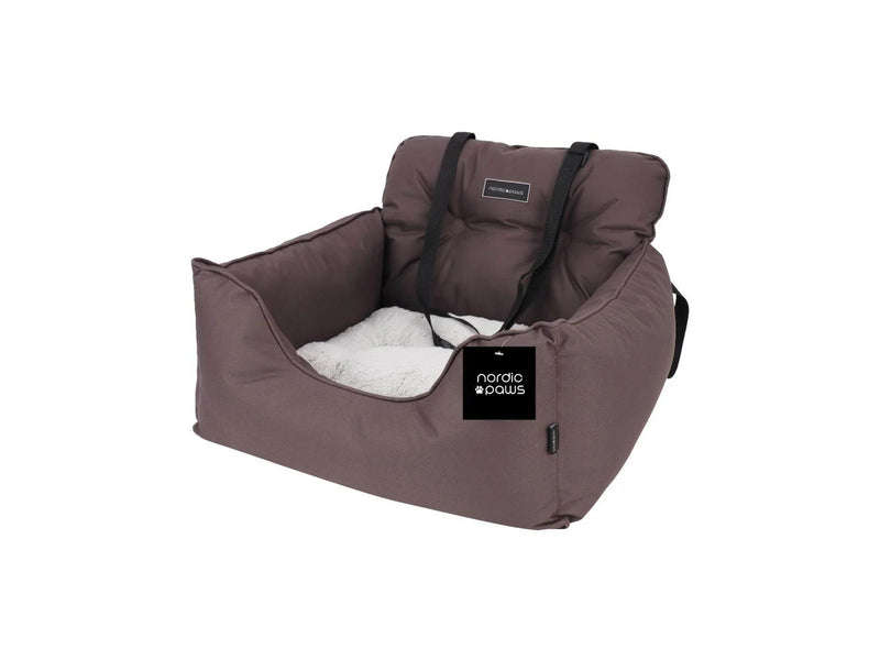 Nordic Paws - Car seat Luxury Brown Cozy - 53x50x35 cm